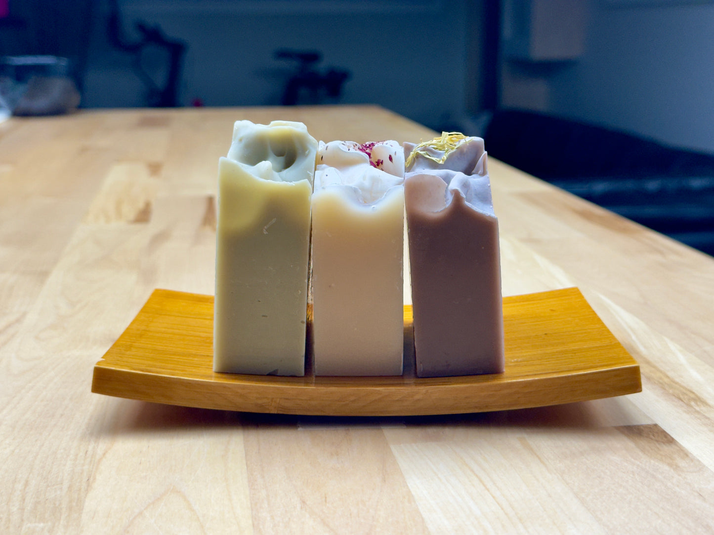 Curved Bamboo Soap Dish