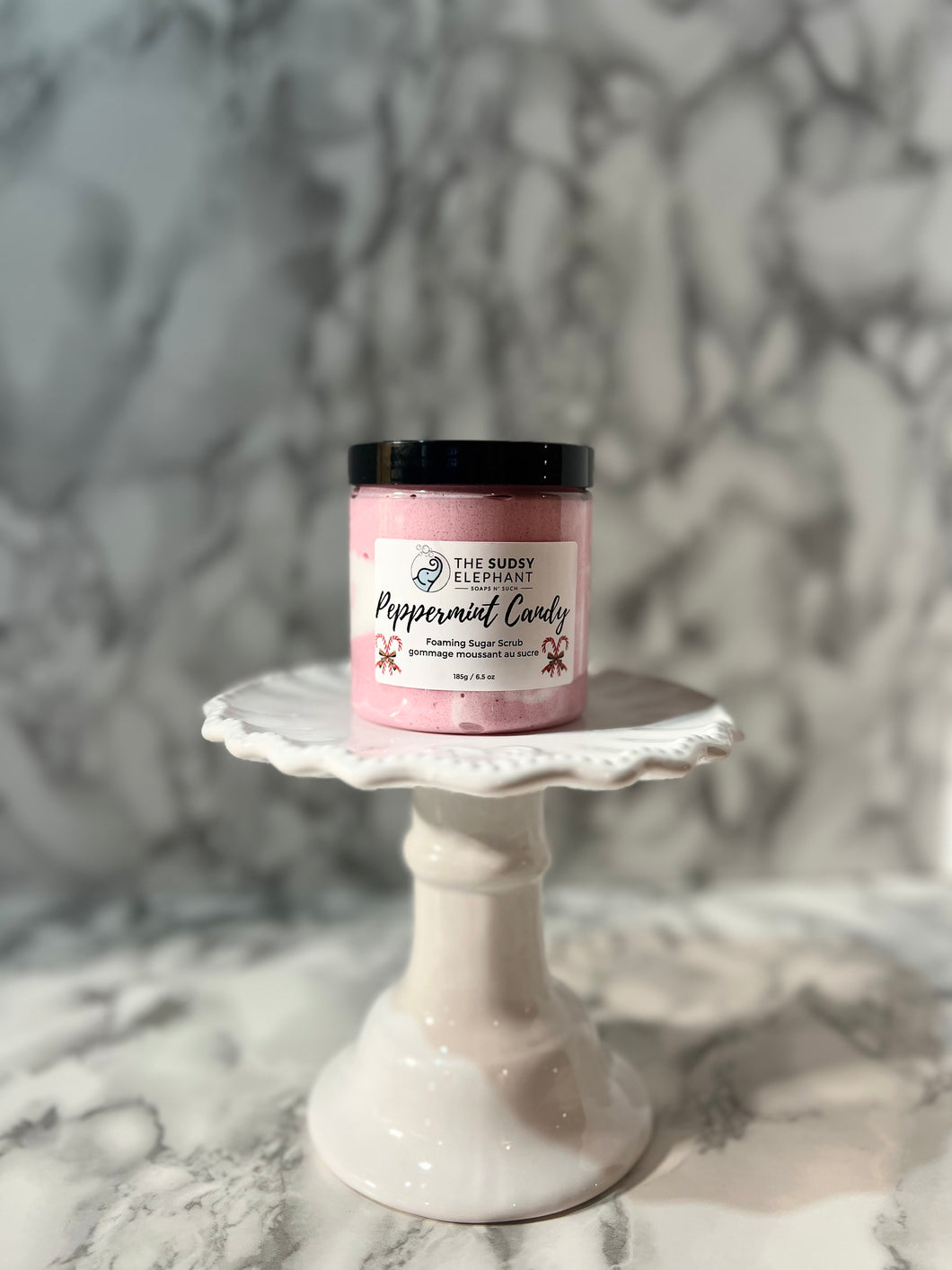 Peppermint Candy Foaming Sugar Scrub