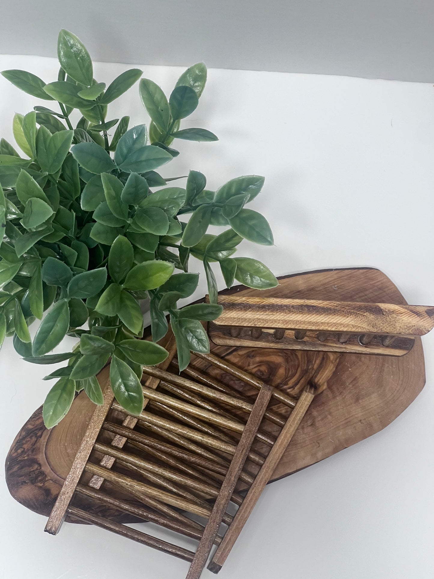 Bamboo Soap Dish - Dark Wood