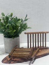 Load image into Gallery viewer, Bamboo Soap Dish - Dark Wood
